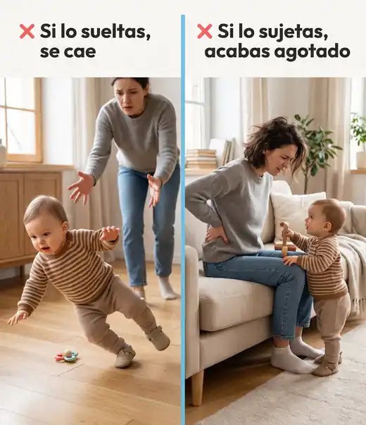 Si lo sueltas se cae, si lo sujetas acabas agotado